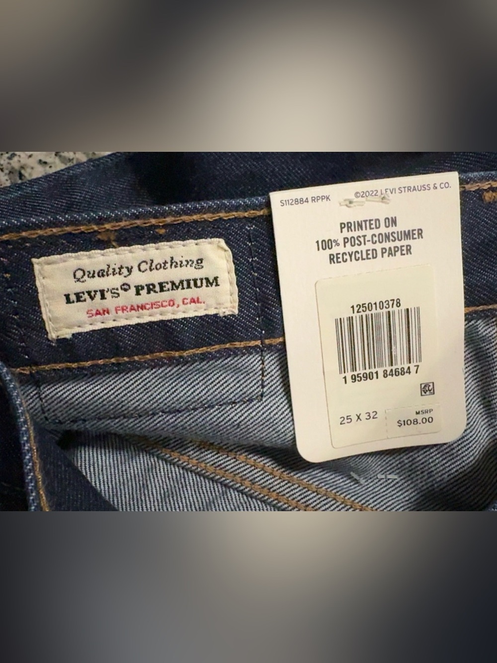 Levi’s Premium 501 High Rise Straight Leg Women's Denim Jeans NWT - Picture 5 of 8